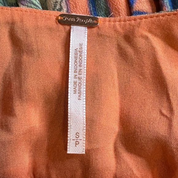 Free People Orange Dear You Backless Straps Mini Dress w/ Pockets Size S - Picture 8 of 12